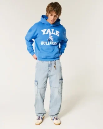 Bluza z kapturem z nadrukiem Yale Bulldogs
