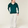 Bluza z logo i zamkiem 1/4 długości Bluza z logo i zamkiem 1/4 długości
