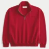 Bluza z logo i zamkiem 1/4 długości Bluza z logo i zamkiem 1/4 długości