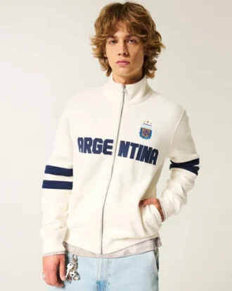 Bluza z nadrukiem Argentyny z półsuwakiem