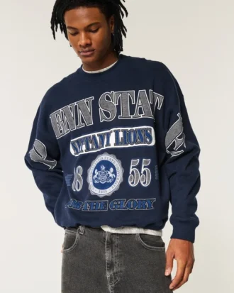 Bluza z nadrukiem Boxy Penn State Nittany Lions