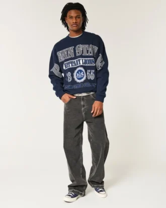Bluza z nadrukiem Boxy Penn State Nittany Lions