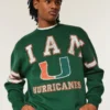 Bluza z nadrukiem Boxy University of Miami Hurricanes