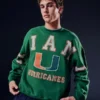 Bluza z nadrukiem Boxy University of Miami Hurricanes