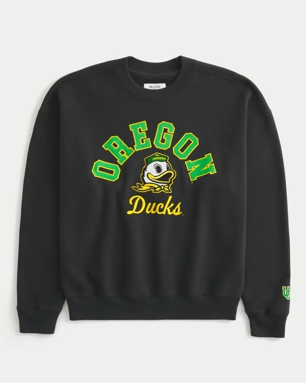Bluza z nadrukiem Boxy University of Oregon Ducks Bluza z nadrukiem Boxy University of Oregon Ducks