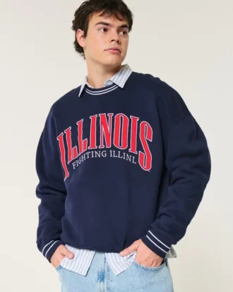 Bluza z nadrukiem Fighting Illini Uniwersytetu Illinois