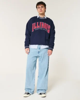 Bluza z nadrukiem Fighting Illini Uniwersytetu Illinois