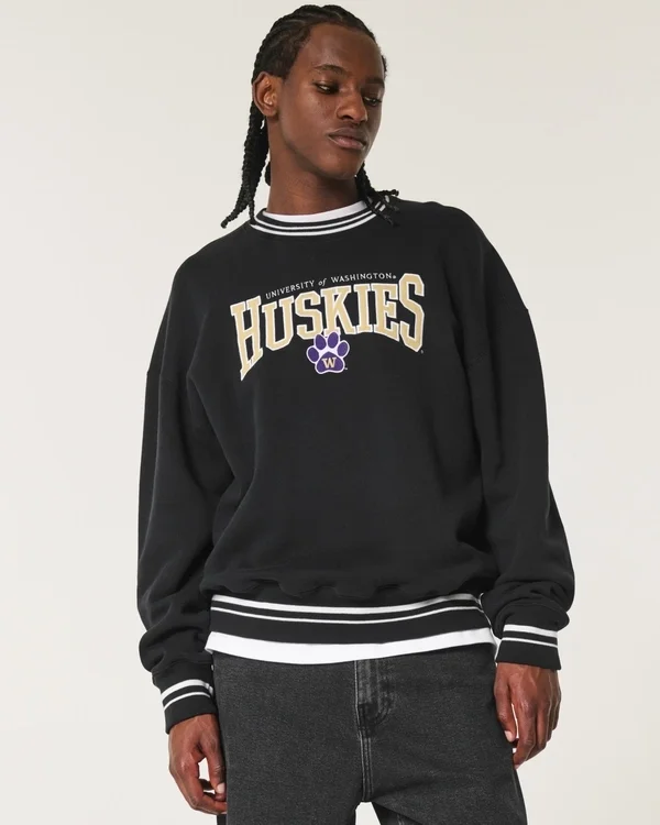 Bluza z nadrukiem Huskies Uniwersytetu Waszyngtońskiego Bluza z nadrukiem Huskies Uniwersytetu Waszyngtońskiego