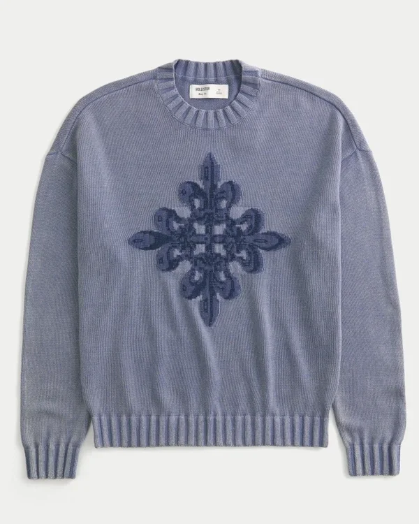 Bluza z nadrukiem i okrągłym dekoltem Bluza z nadrukiem i okrągłym dekoltem