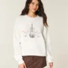 Bluza z nadrukiem i ćwiekami Easy New York Guitar Bluza z nadrukiem i ćwiekami Easy New York Guitar
