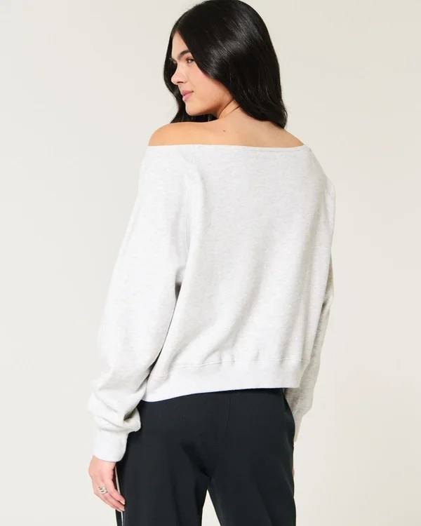 Bluza z nadrukiem Iowa Hawkeyes z odkrytymi ramionami Bluza z nadrukiem Iowa Hawkeyes z odkrytymi ramionami