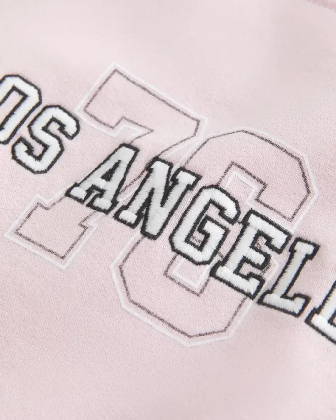 Bluza z nadrukiem Los Angeles z odkrytymi ramionami Bluza z nadrukiem Los Angeles z odkrytymi ramionami