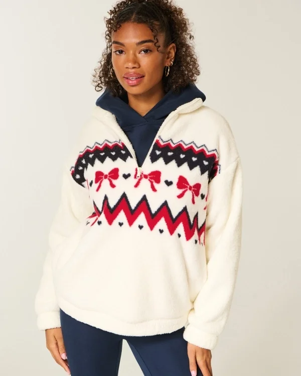 Bluza z zamkiem 1/4 Gilly Hicks Sherpa Bluza z zamkiem 1/4 Gilly Hicks Sherpa
