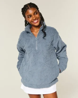 Bluza z zamkiem 1/4 Gilly Hicks Sherpa