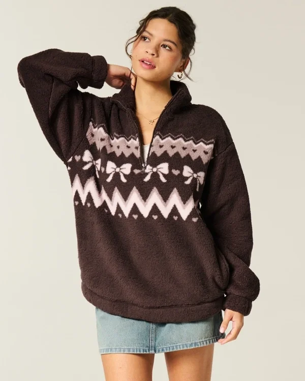 Bluza z zamkiem 1/4 Gilly Hicks Sherpa Bluza z zamkiem 1/4 Gilly Hicks Sherpa