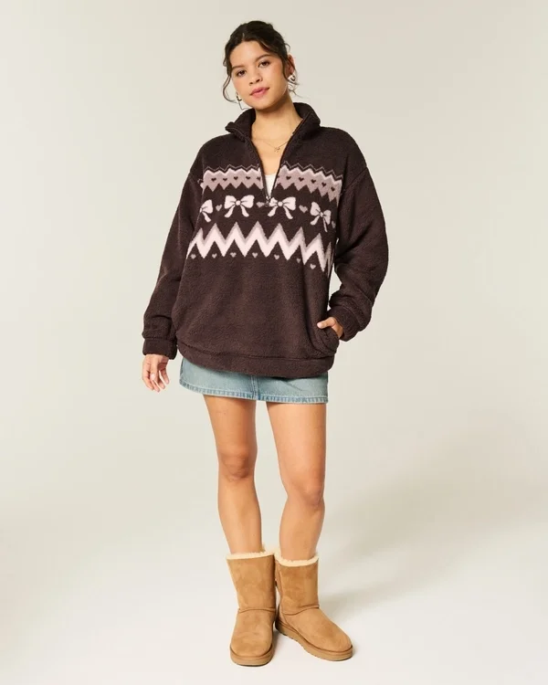 Bluza z zamkiem 1/4 Gilly Hicks Sherpa Bluza z zamkiem 1/4 Gilly Hicks Sherpa