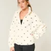 Bluza z zamkiem błyskawicznym i haftem Gilly Hicks Bluza z zamkiem błyskawicznym i haftem Gilly Hicks