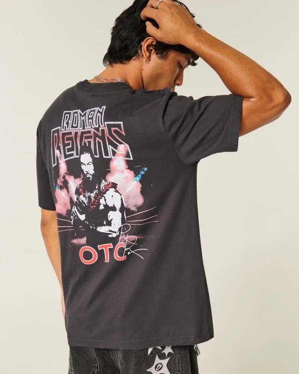 Boxy Roman Reigns The Only One Graphic Tee Boxy Roman Reigns The Only One Graphic Tee