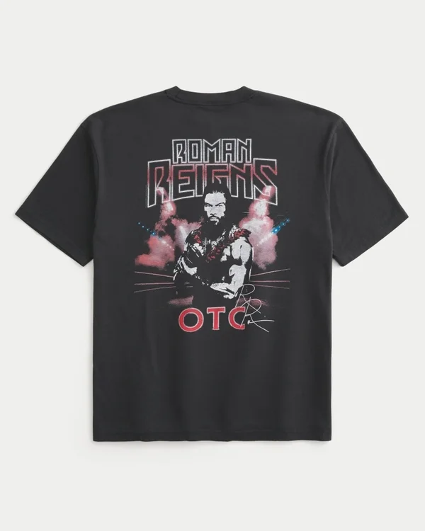 Boxy Roman Reigns The Only One Graphic Tee Boxy Roman Reigns The Only One Graphic Tee