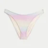 Błyszczące figi bikini z wysokim stanem