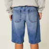 Ciemne, bardzo luźne szorty jeansowe Ciemne, bardzo luźne szorty jeansowe