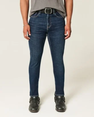 Ciemne jeansy skinny typu athletic