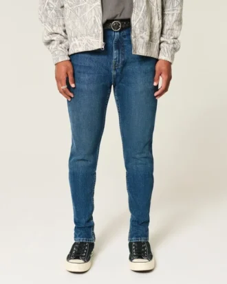 Ciemne jeansy skinny typu athletic