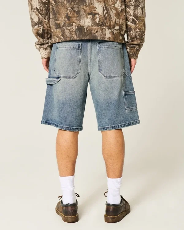 Ciemne, luźne szorty jeansowe Ciemne, luźne szorty jeansowe