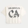 Ciężka, luźna koszulka z nadrukiem futbolowym Los Angeles Ciężka, luźna koszulka z nadrukiem futbolowym Los Angeles