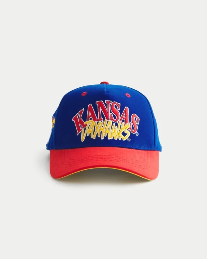 Czapka baseballowa z nadrukiem Kansas Jayhawks
