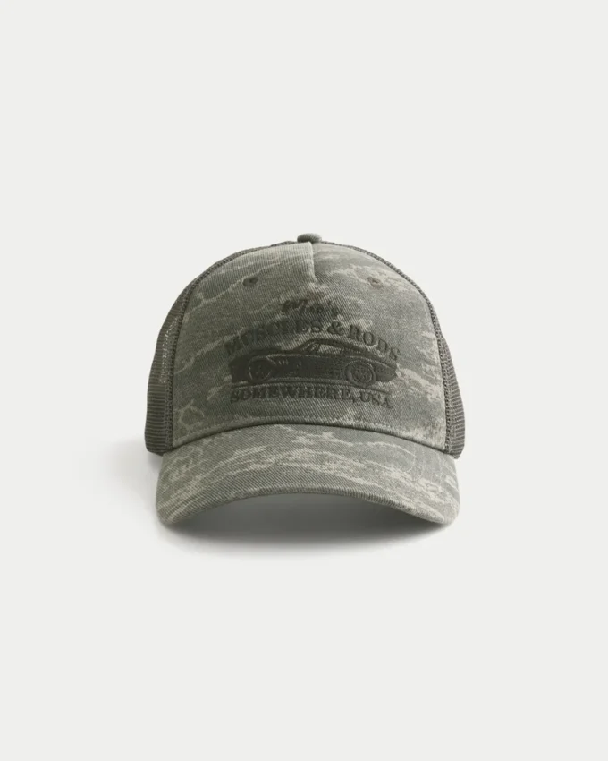 Czapka z daszkiem Mac’s Muscles & Rods Graphic Camo Trucker Hat