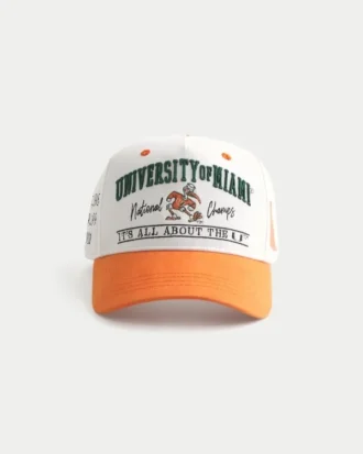 Czapka z daszkiem z grafiką University of Miami Hurricanes Czapka z daszkiem z grafiką University of Miami Hurricanes