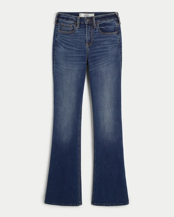 Dżinsy bootcut o średnim stanie i średnim odcieniu Dżinsy bootcut o średnim stanie i średnim odcieniu