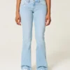 Dżinsy bootcut z niskim stanem i haftem w kształcie gwiazdy Dżinsy bootcut z niskim stanem i haftem w kształcie gwiazdy
