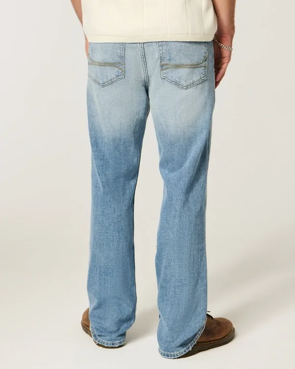 Dżinsy proste Y2K Distressed Medium Wash Dżinsy proste Y2K Distressed Medium Wash
