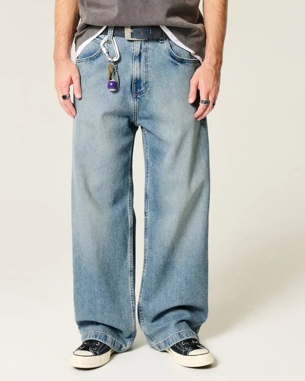 Dżinsy Super Baggy o średnim stopniu sprania Dżinsy Super Baggy o średnim stopniu sprania