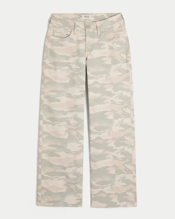 Dżinsy z niskim stanem Y2K Camo Baggy Dżinsy z niskim stanem Y2K Camo Baggy