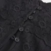 Długa koszulka z koronkowymi detalami Długa koszulka z koronkowymi detalami