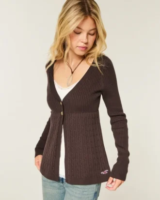 Długorękawowy kardigan Flyaway Babydoll