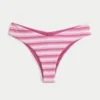 Dwustronne figi bikini z paskiem w kształcie litery V