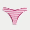 Dwustronne figi bikini z paskiem w kształcie litery V