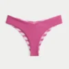 Dwustronne figi bikini z paskiem w kształcie litery V