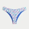 Dwustronne figi bikini z paskiem w kształcie litery V