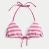 Dwustronny stanik bikini w trójkąty