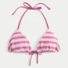 Dwustronny stanik bikini w trójkąty