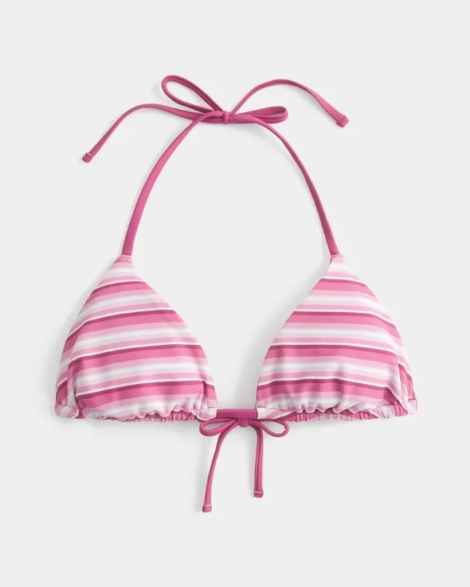 Dwustronny stanik bikini w trójkąty