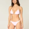 Figi bikini z podwójnymi ramiączkami i wykończeniem w stylu szydełkowym
