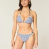 Figi bikini z podwójnymi ramiączkami i wykończeniem w stylu szydełkowym