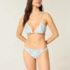 Figi bikini z podwójnymi ramiączkami i wykończeniem w stylu szydełkowym