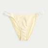 Figi bikini z podwójnymi ramiączkami i wykończeniem w stylu szydełkowym